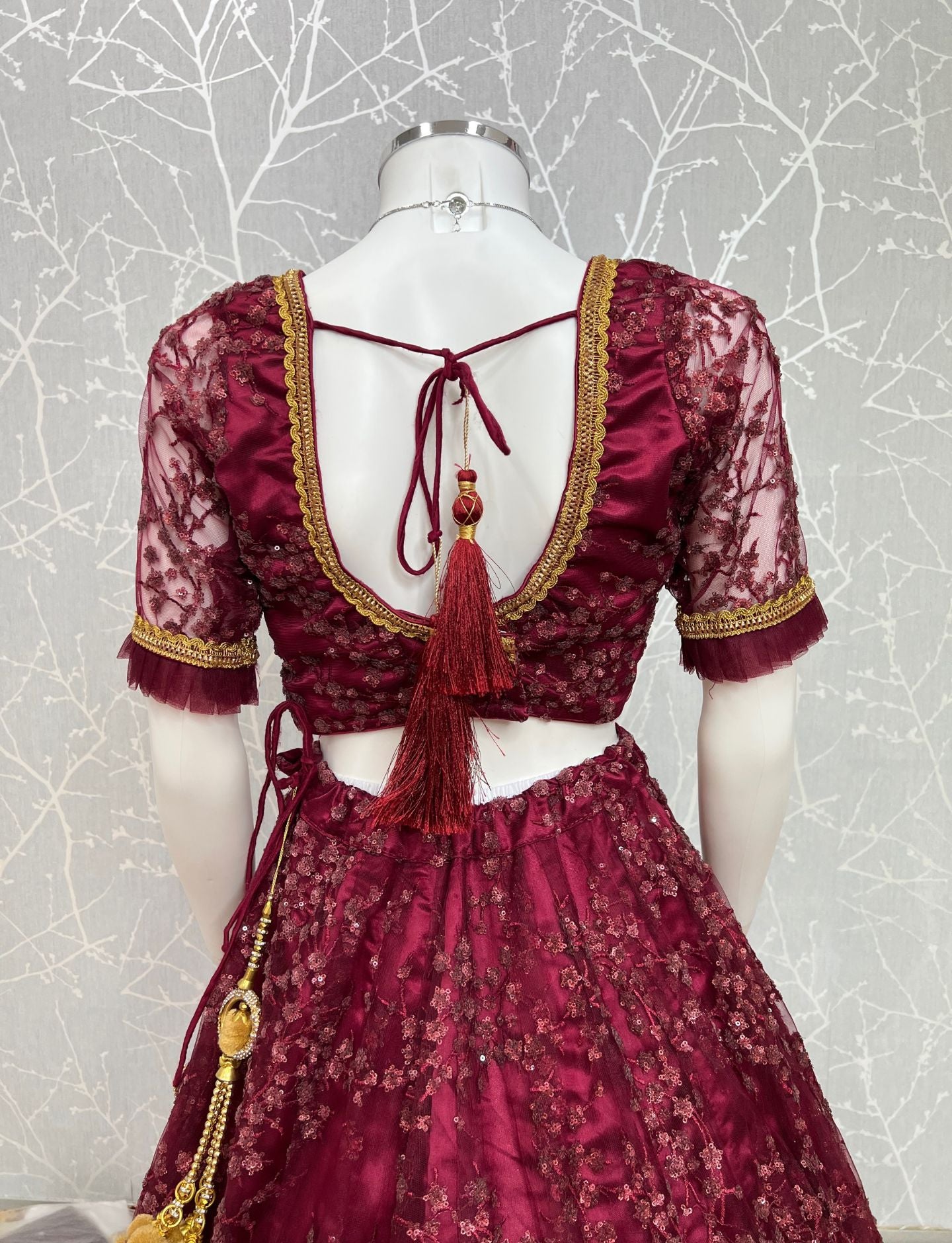 Maroon Heavy  lehenga